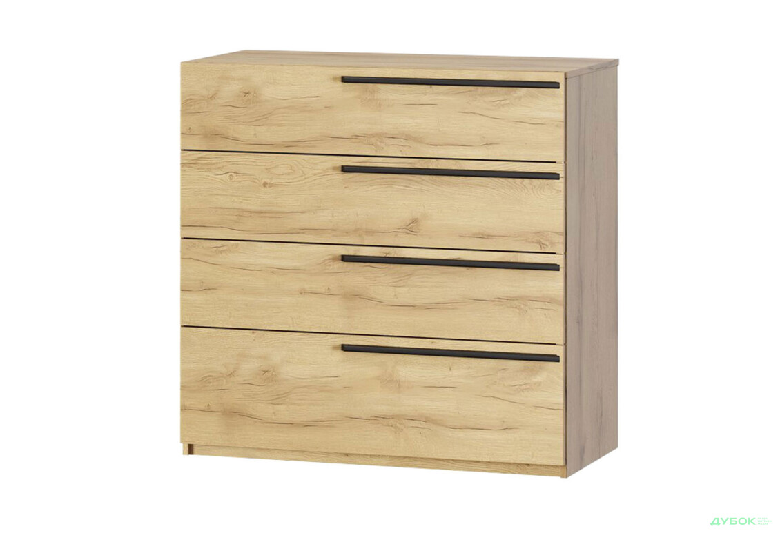 Комод Kredens furniture Venus (0006) з 4 шухлядами 91,4 см, дуб аппалачі - Зображення 1 Зображення 1 - Комод Kredens furniture Venus (0006) з 4 шухлядами 91,4 см, дуб аппалачі