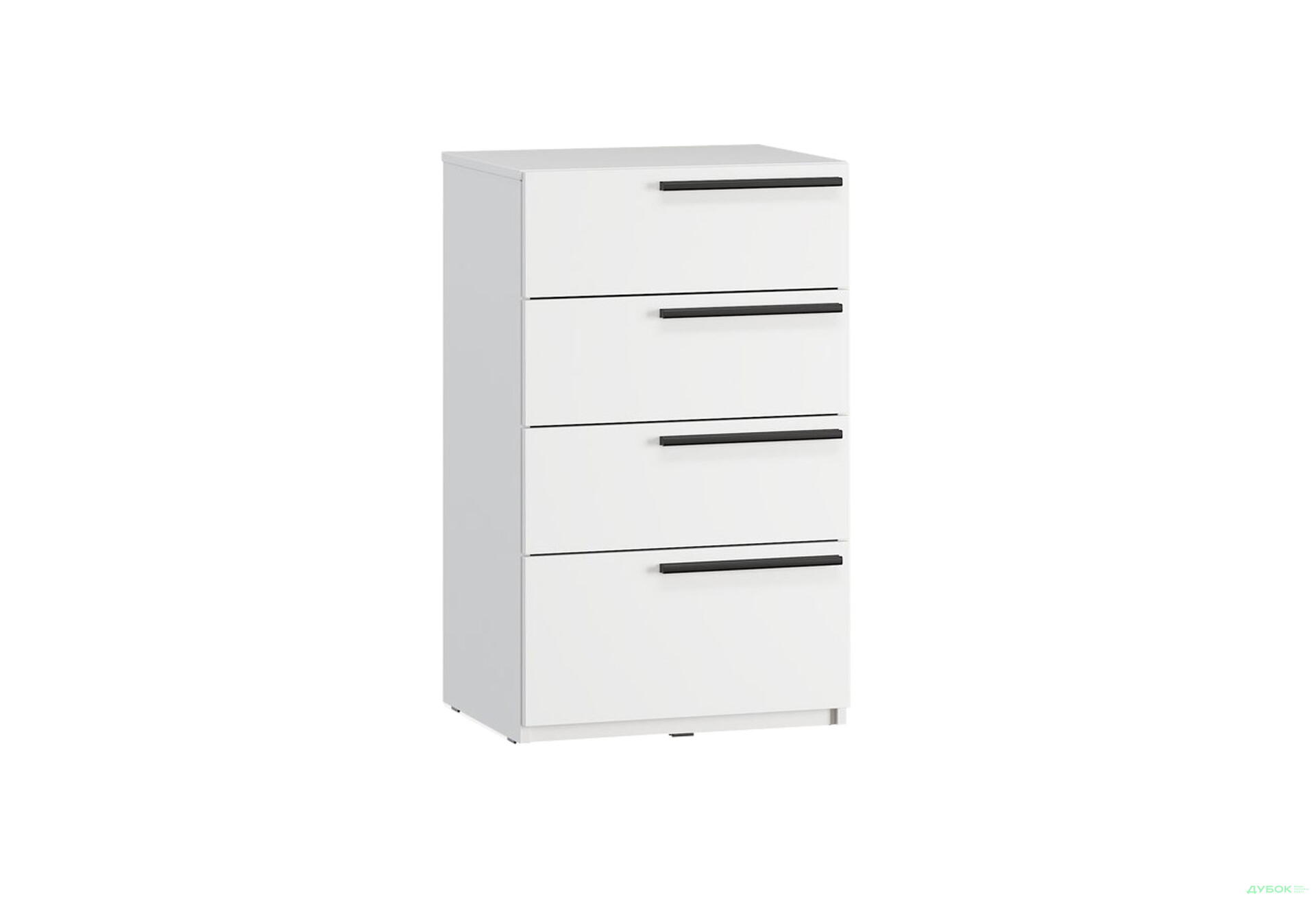 Комод Kredens furniture Venus (0007) з 4 шухлядами 55 см, білий - Зображення 3 Зображення 3 - Комод Kredens furniture Venus (0007) з 4 шухлядами 55 см, білий