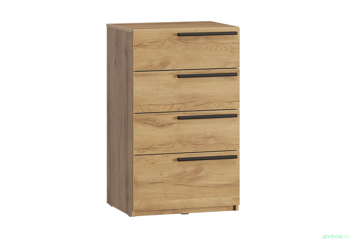 Комод Kredens furniture Venus (0007) з 4 шухлядами 55 см, дуб аппалачі - Зображення 3 Зображення 3 - Комод Kredens furniture Venus (0007) з 4 шухлядами 55 см, дуб аппалачі