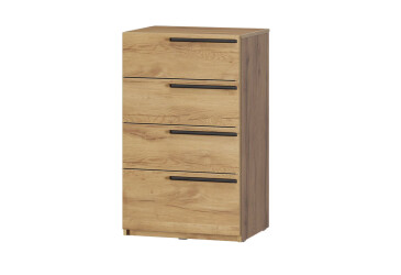 Комод Kredens furniture Venus (0007) з 4 шухлядами 55 см, дуб аппалачі