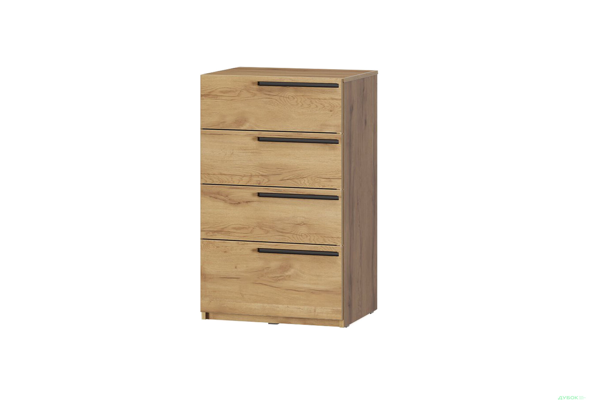 Комод Kredens furniture Venus (0007) з 4 шухлядами 55 см, дуб аппалачі - Зображення 1 Зображення 1 - Комод Kredens furniture Venus (0007) з 4 шухлядами 55 см, дуб аппалачі