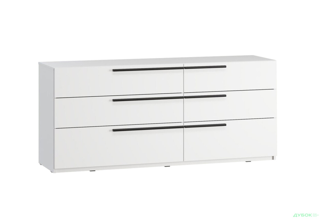 Комод Kredens furniture Venus (0008) з 6 шухлядами 160 см, білий - Зображення 3 Зображення 3 - Комод Kredens furniture Venus (0008) з 6 шухлядами 160 см, білий