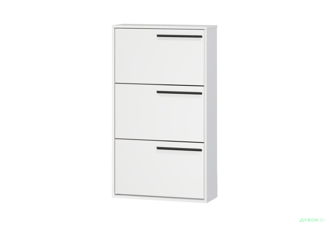 Тумба для взуття Kredens furniture Venus (0009) з 3 відділеннями 65 см, білий