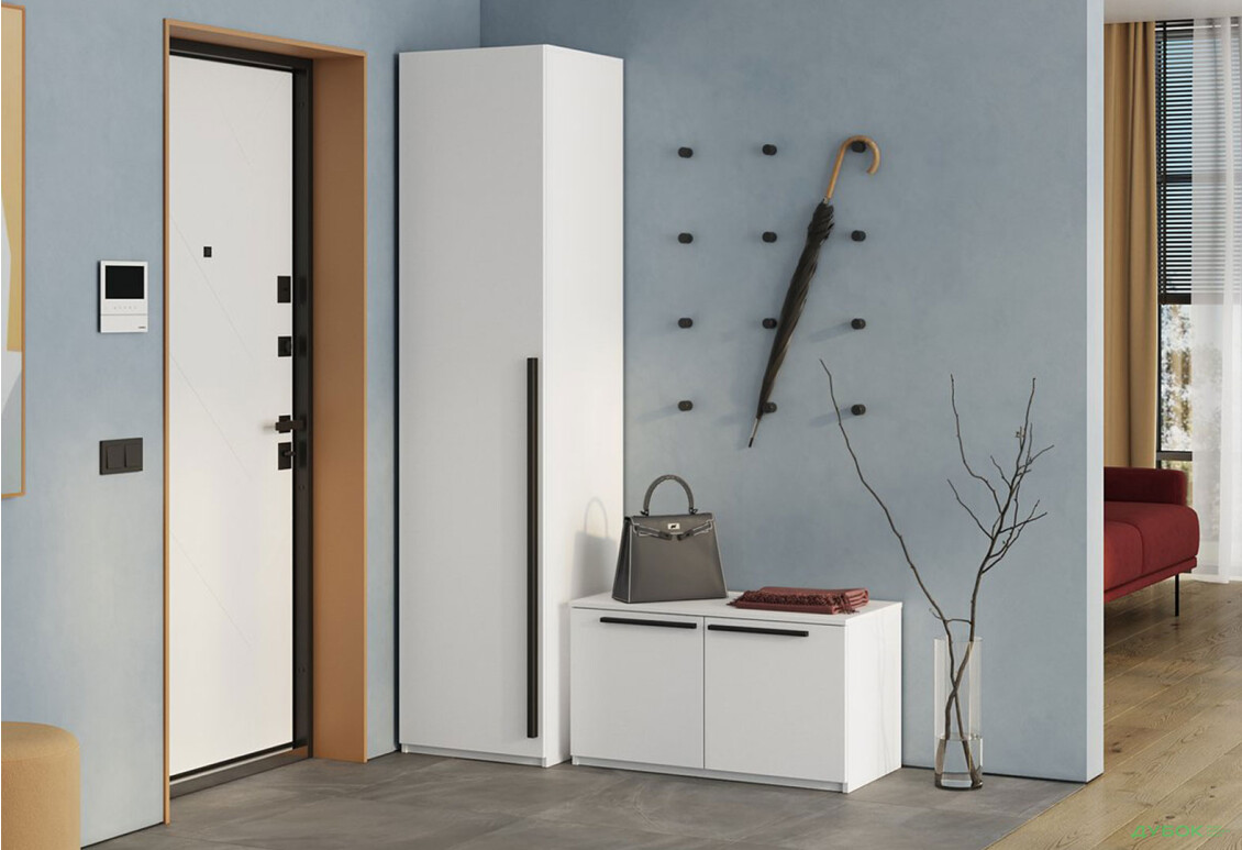 Зображення 2 - Тумба для взуття Kredens furniture Venus (0010) з 2 дверцятами 87 см, білий