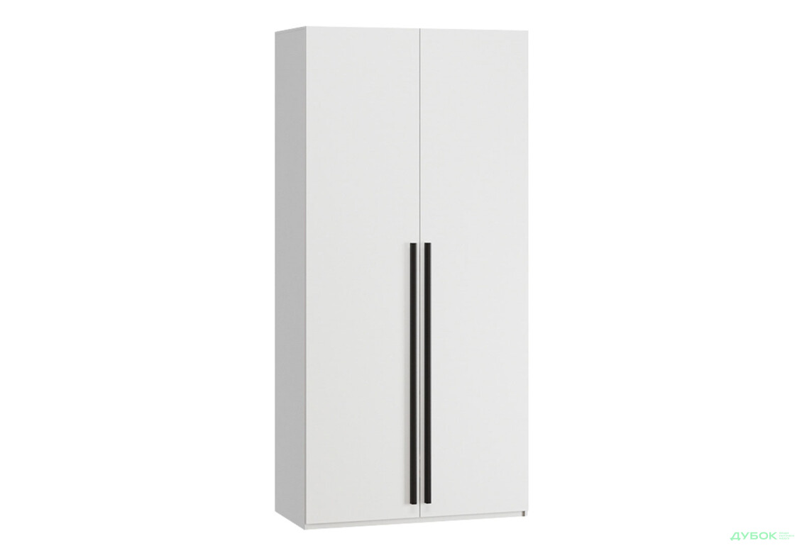Зображення 4 - Шафа Kredens furniture Venus (0015) 2-дверна зі штангою і полицями 100 см, біла