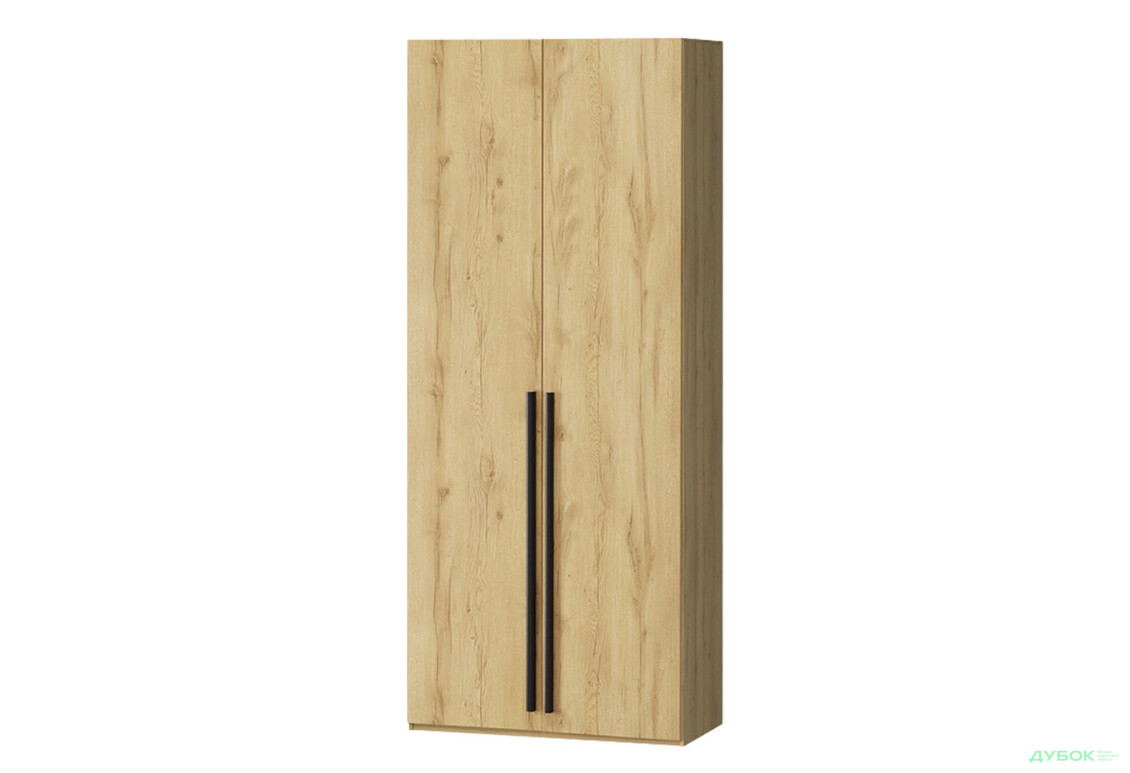 Шафа Kredens furniture Venus (0015) 2-дверна зі штангою і полицями 100 см, дуб аппалачі