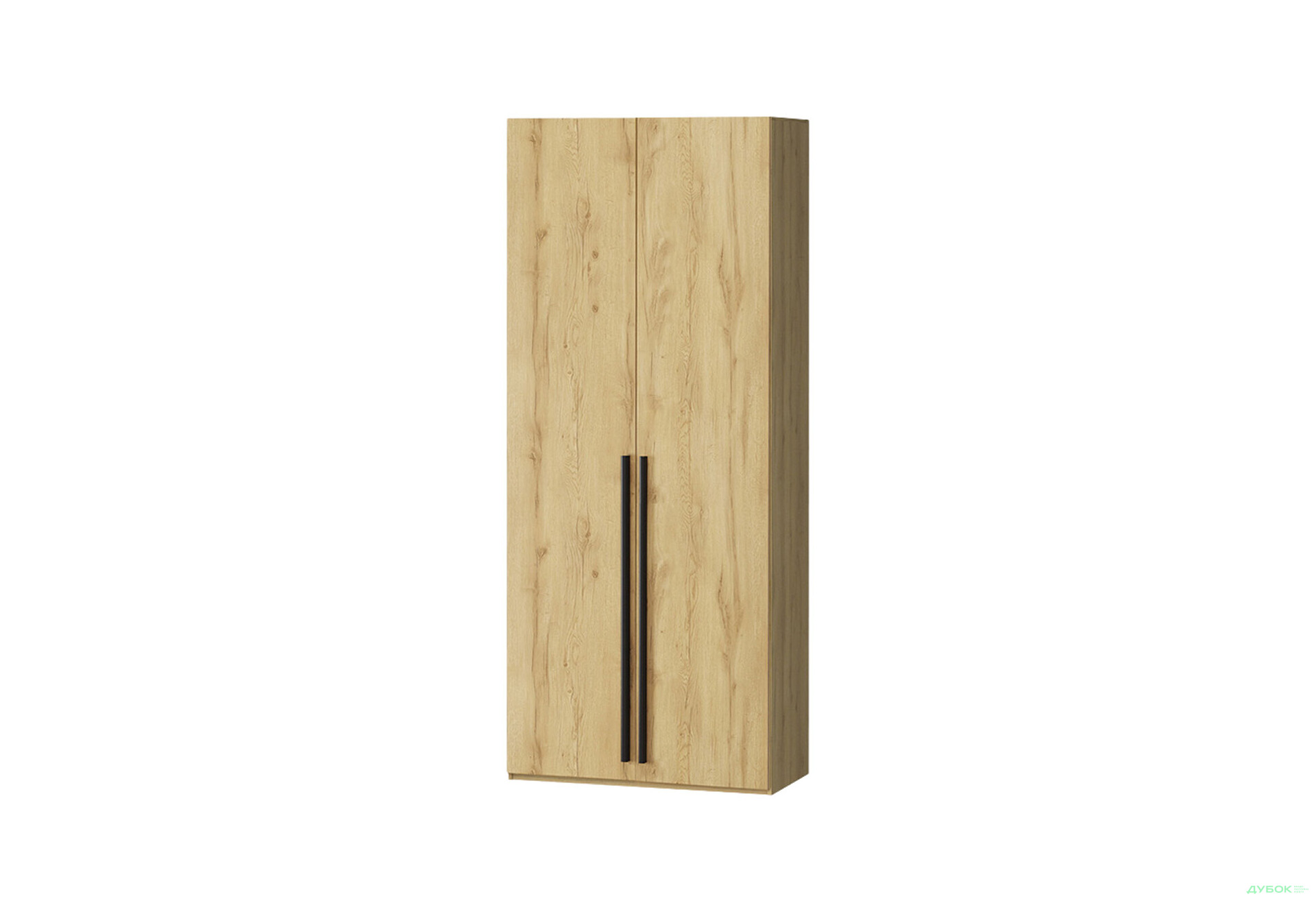 Зображення 1 - Шафа Kredens furniture Venus (0017) 2-дверна зі штангою і полицями 100 см, дуб аппалачі