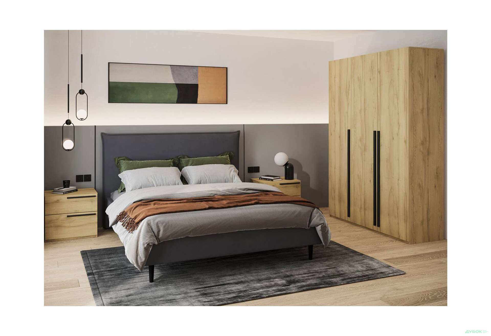 Зображення 3 - Шафа Kredens furniture Venus (0019) 3-дверна 120 см, дуб аппалачі