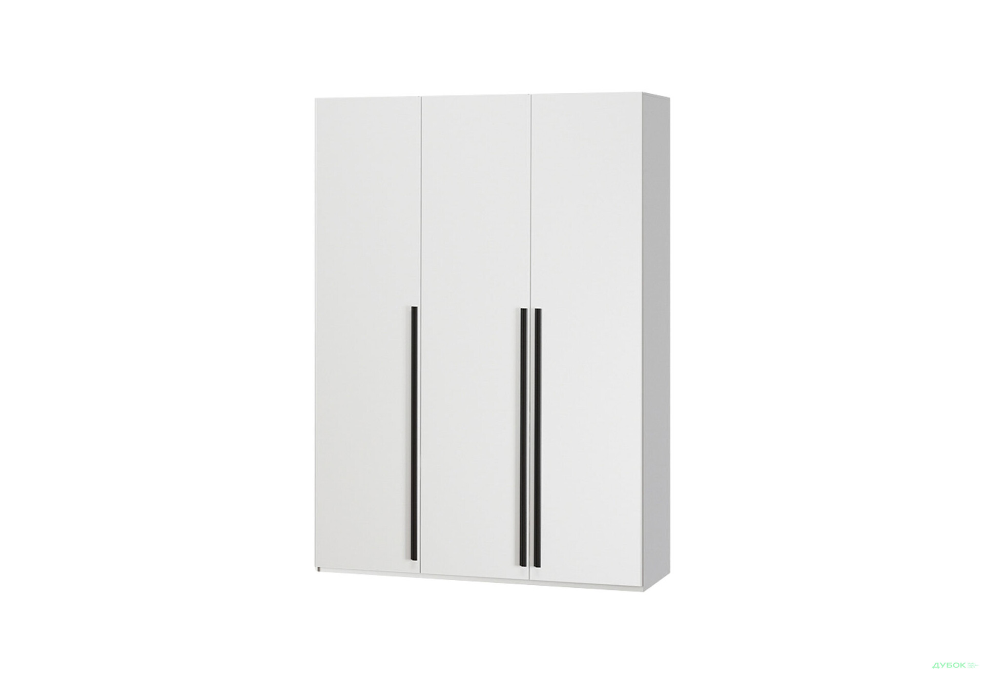 Зображення 1 - Шафа Kredens furniture Venus (0020) 3-дверна зі штангою і полицями 150 см, біла