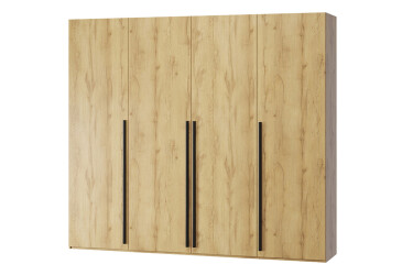 Шафа Kredens furniture Venus (0024) 4-дверна зі штангами і полицями 200 см, дуб аппалачі