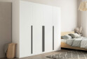Зображення 3 - Шафа Kredens furniture Venus (0027) 4-дверна зі штангами і полицями 200 см, біла