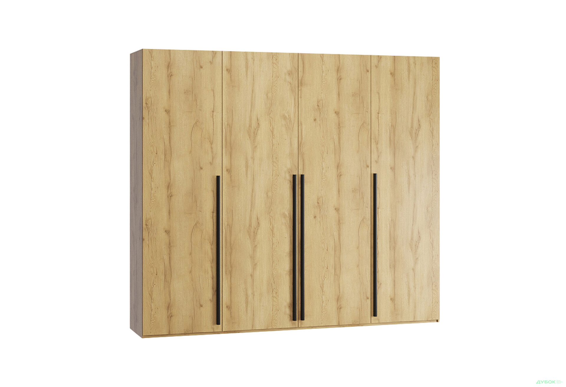 Зображення 4 - Шафа Kredens furniture Venus (0027) 4-дверна зі штангами і полциями 200 см, дуб аппалачі