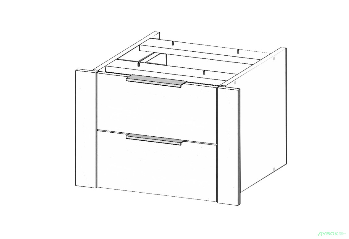 Шухляди для шафи Kredens furniture Venus (0029) 47,6 см, білий - Зображення 1 Зображення 1 - Шухляди для шафи Kredens furniture Venus (0029) 47,6 см, білий