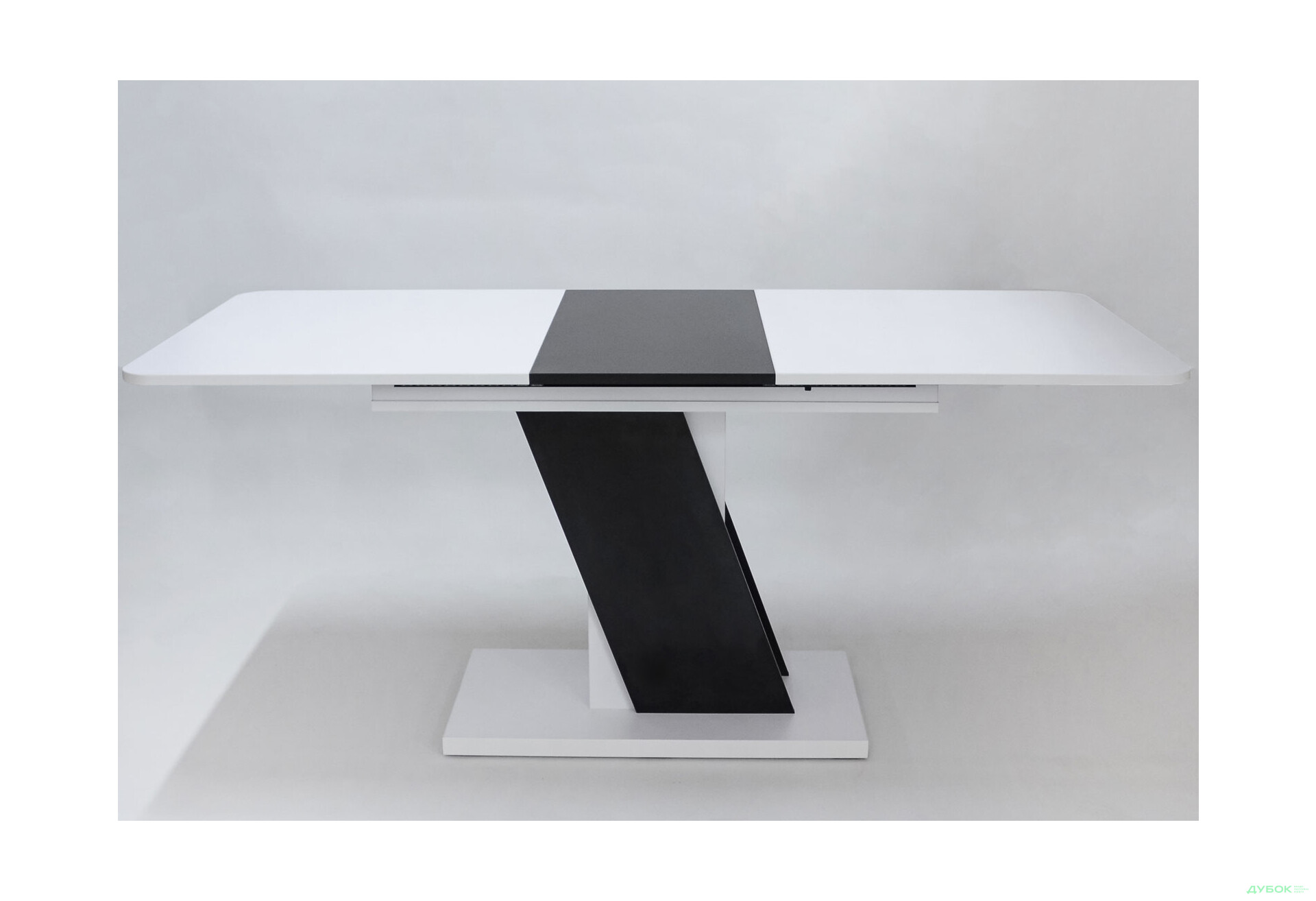 Стіл обідній Intarsio Карвело / Carvelo 140x80 см розкладний Біла аляска РЕ / Чорний уніколор - Зображення 5 Зображення 5 - Стіл обідній Intarsio Карвело / Carvelo 140x80 см розкладний Біла аляска РЕ / Чорний уніколор