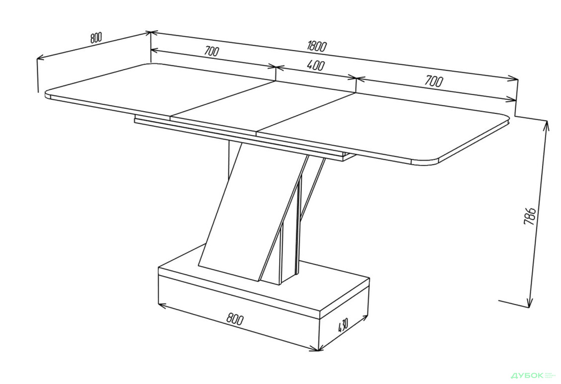 Стіл обідній Intarsio Карвело / Carvelo 140x80 см розкладний Біла аляска РЕ / Чорний уніколор - Зображення 11 Зображення 11 - Стіл обідній Intarsio Карвело / Carvelo 140x80 см розкладний Біла аляска РЕ / Чорний уніколор
