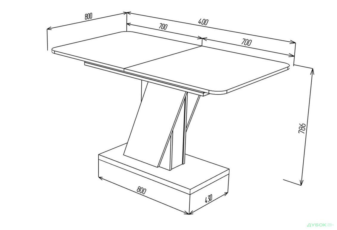 Стіл обідній Intarsio Карвело / Carvelo 140x80 см розкладний Біла аляска РЕ / Чорний уніколор - Зображення 10 Зображення 10 - Стіл обідній Intarsio Карвело / Carvelo 140x80 см розкладний Біла аляска РЕ / Чорний уніколор