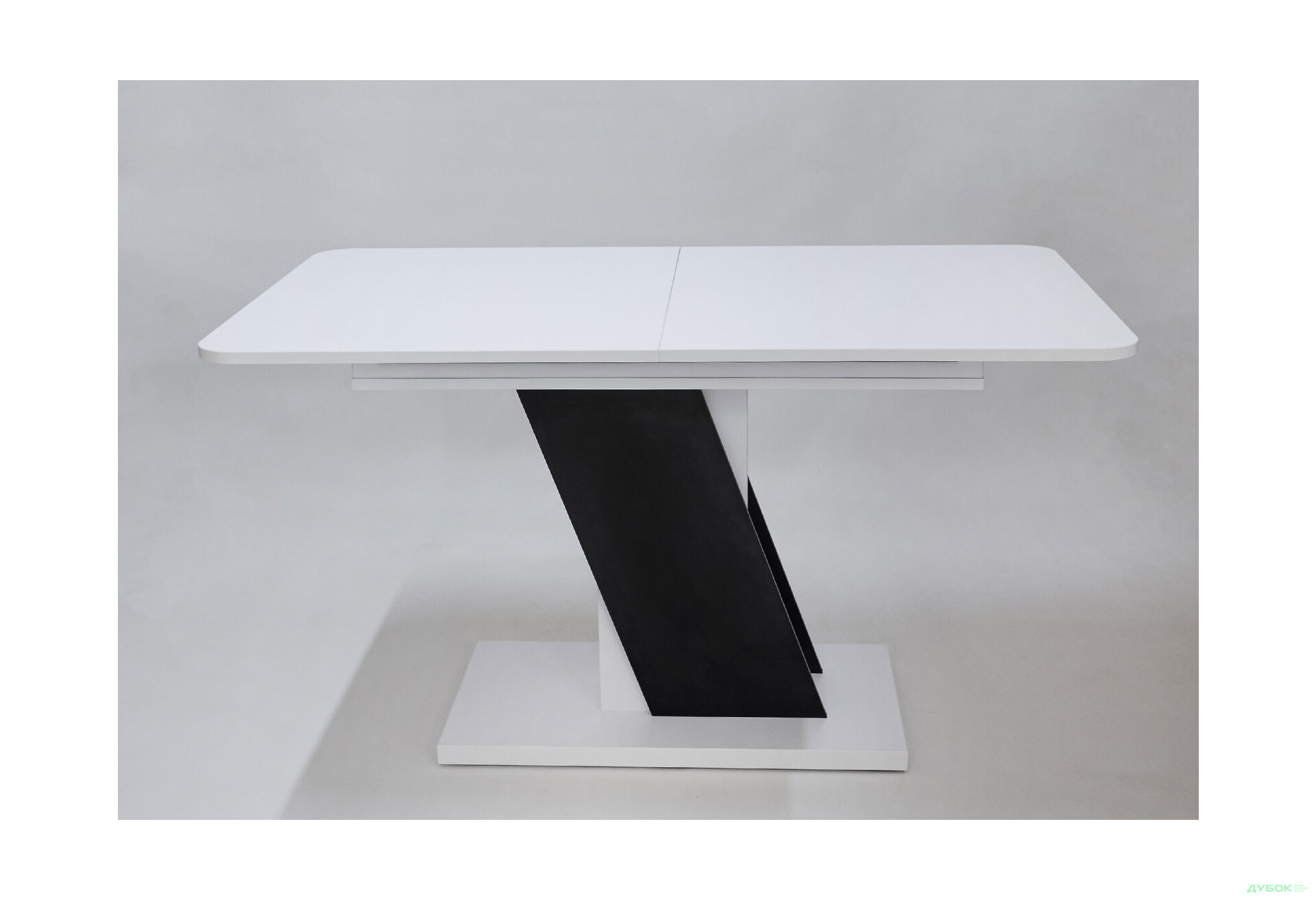 Стіл обідній Intarsio Карвело / Carvelo 140x80 см розкладний Біла аляска РЕ / Чорний уніколор - Зображення 4 Зображення 4 - Стіл обідній Intarsio Карвело / Carvelo 140x80 см розкладний Біла аляска РЕ / Чорний уніколор