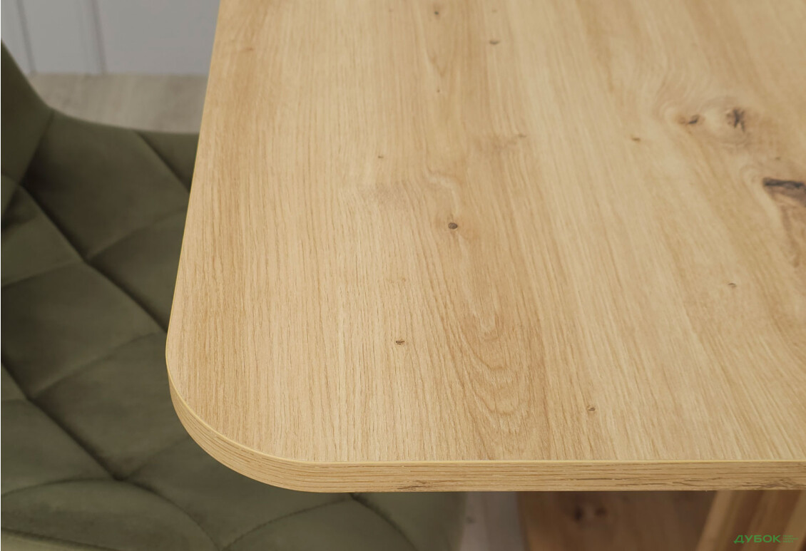 Стіл обідній Intarsio Касандра / Casandra 140x80 см розкладний, дуб артизан / чорний - Зображення 11 Зображення 11 - Стіл обідній Intarsio Касандра / Casandra 140x80 см розкладний, дуб артизан / чорний