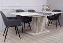 Изображение 6 - Стол обеденный Intarsio Касандра Макс / Casandra Max 160x90 см раскладной, шелковый камень / антрацит
