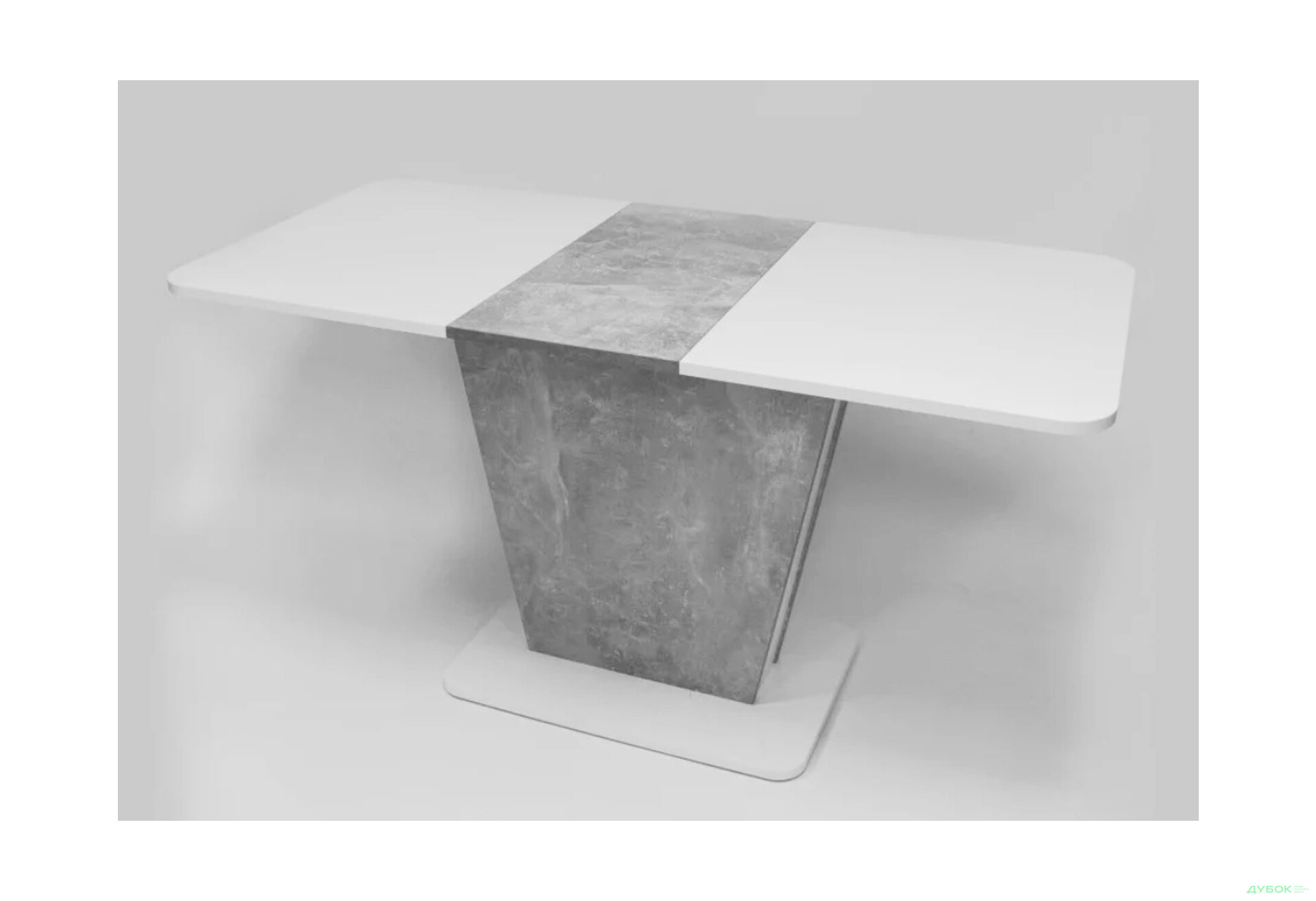 Стіл обідній Intarsio Космо / Cosmo 110x68 см розкладний Біла аляска / Індастріал - Зображення 4 Зображення 4 - Стіл обідній Intarsio Космо / Cosmo 110x68 см розкладний Біла аляска / Індастріал