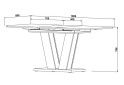 Изображение 14 - Стол обеденный Intarsio Торино / Torino 140x80 см раскладной Белая аляска / Индастриал