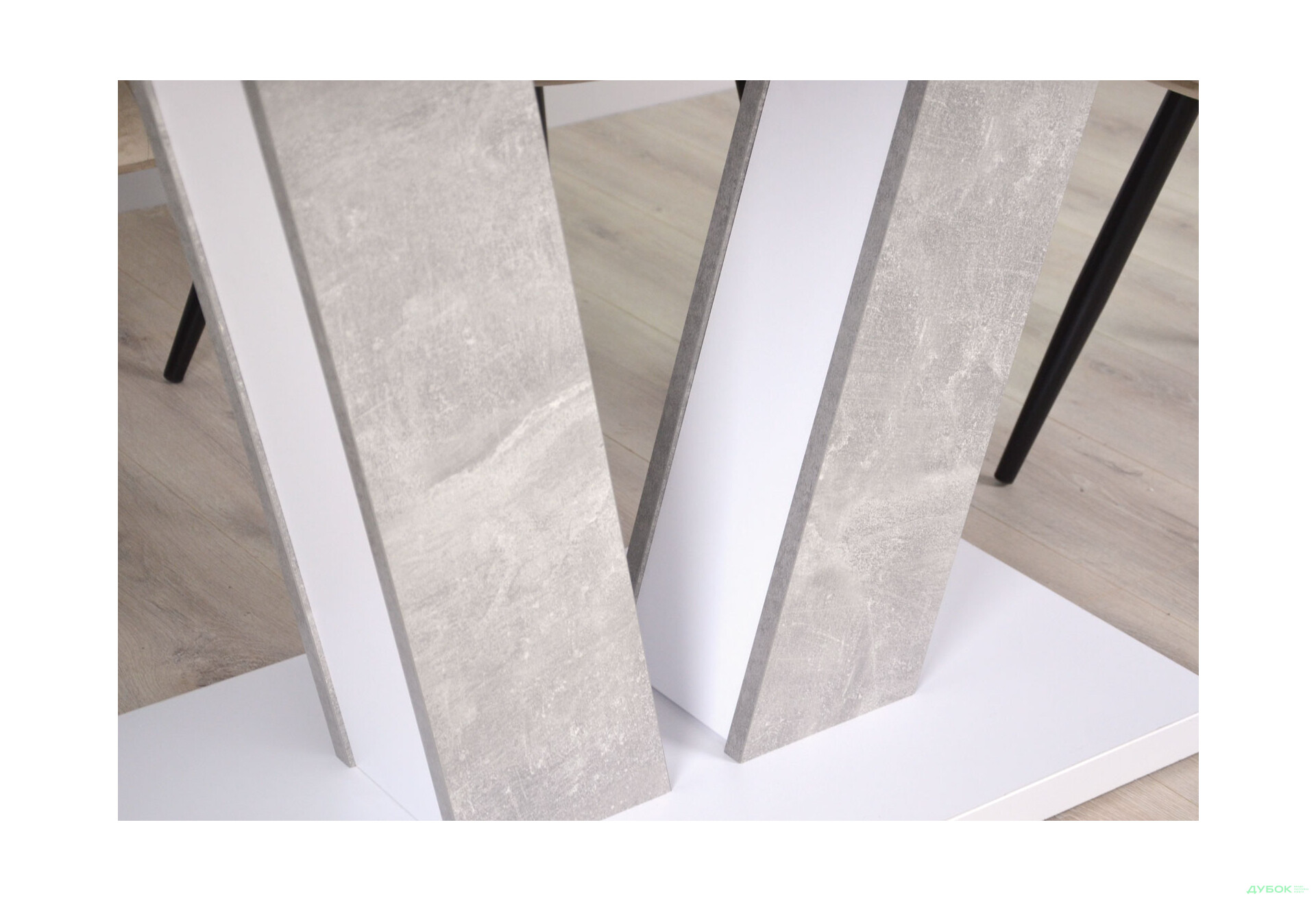 Изображение 8 - Стол обеденный Intarsio Торино / Torino 140x80 см раскладной Белая аляска / Индастриал
