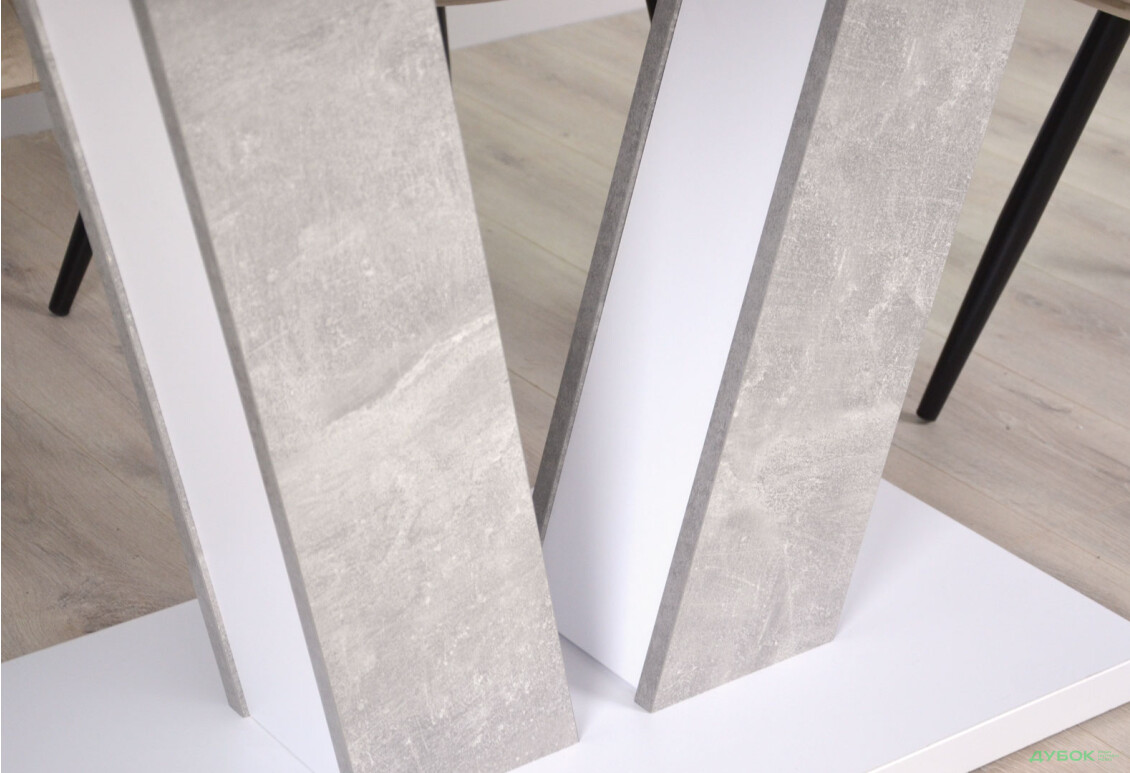Изображение 8 - Стол обеденный Intarsio Торино / Torino 140x80 см раскладной Белая аляска / Индастриал