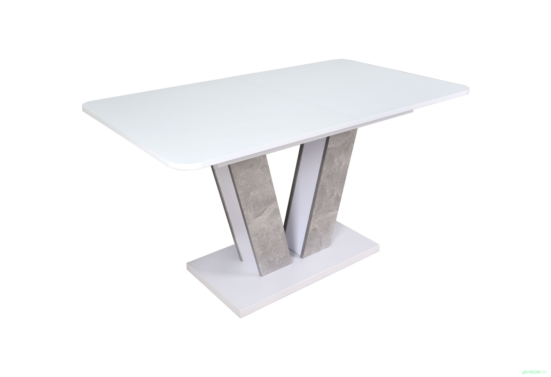 Изображение 4 - Стол обеденный Intarsio Торино / Torino 140x80 см раскладной Белая аляска / Индастриал
