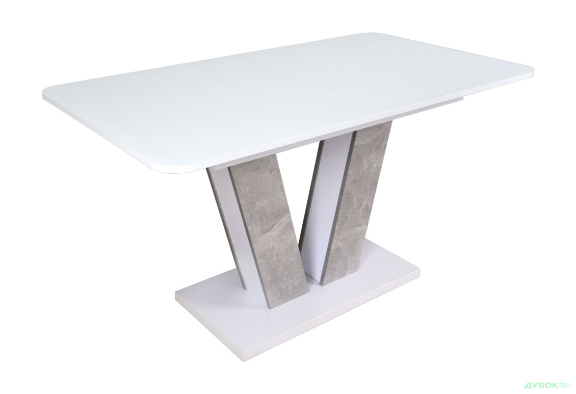 Изображение 4 - Стол обеденный Intarsio Торино / Torino 140x80 см раскладной Белая аляска / Индастриал