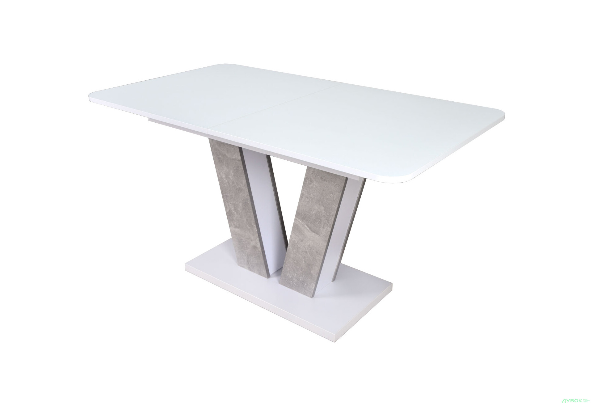 Изображение 1 - Стол обеденный Intarsio Торино / Torino 140x80 см раскладной Белая аляска / Индастриал