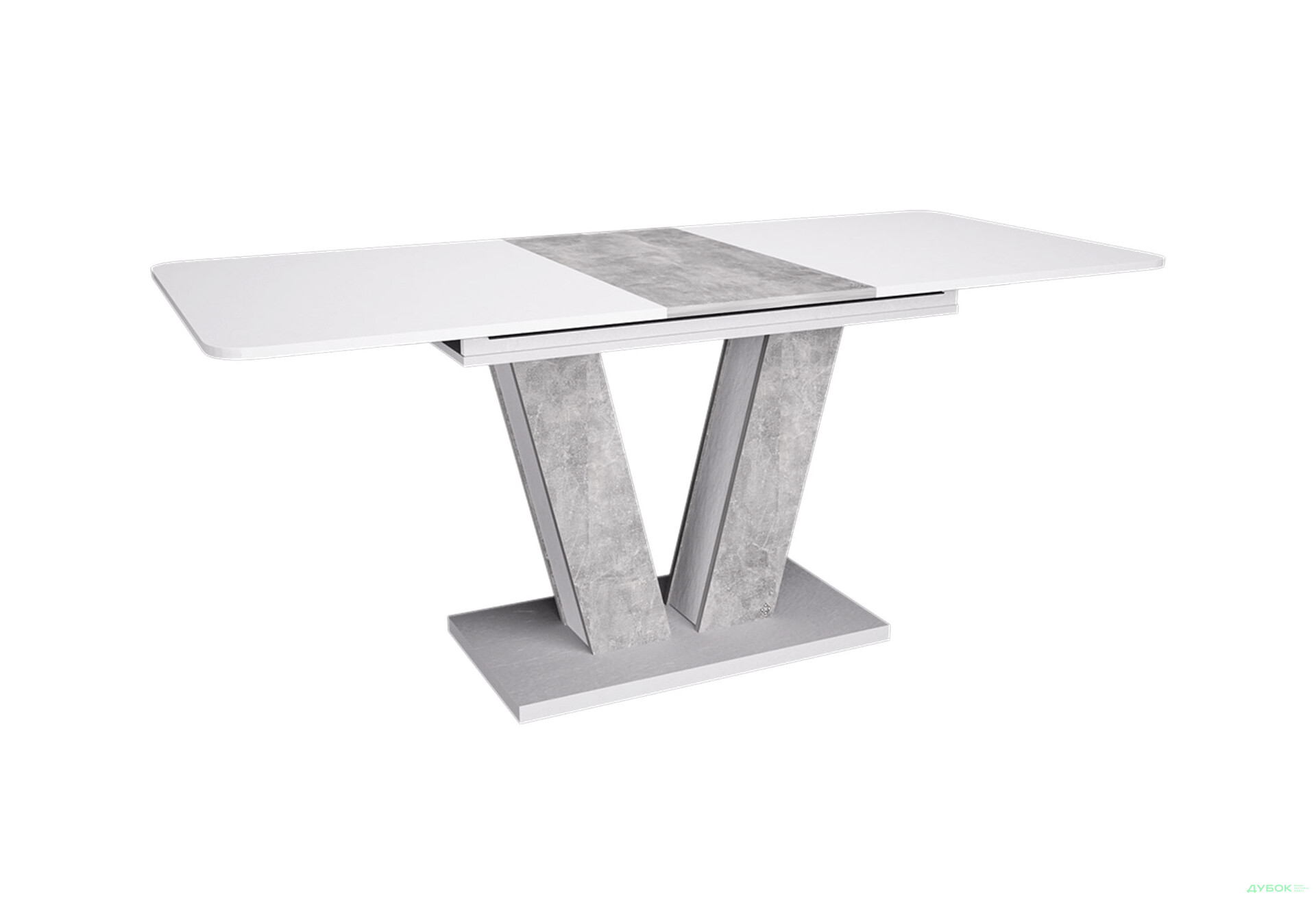 Изображение 5 - Стол обеденный Intarsio Торино / Torino 140x80 см раскладной Белая аляска / Индастриал