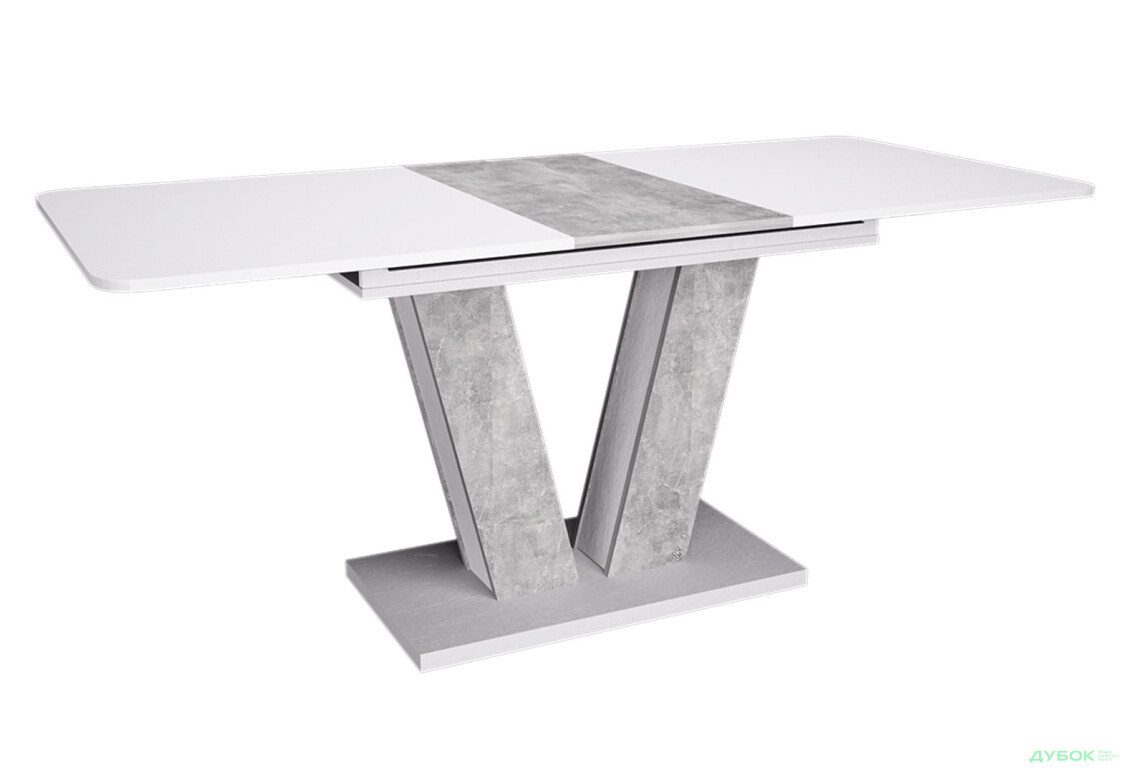 Изображение 5 - Стол обеденный Intarsio Торино / Torino 140x80 см раскладной Белая аляска / Индастриал