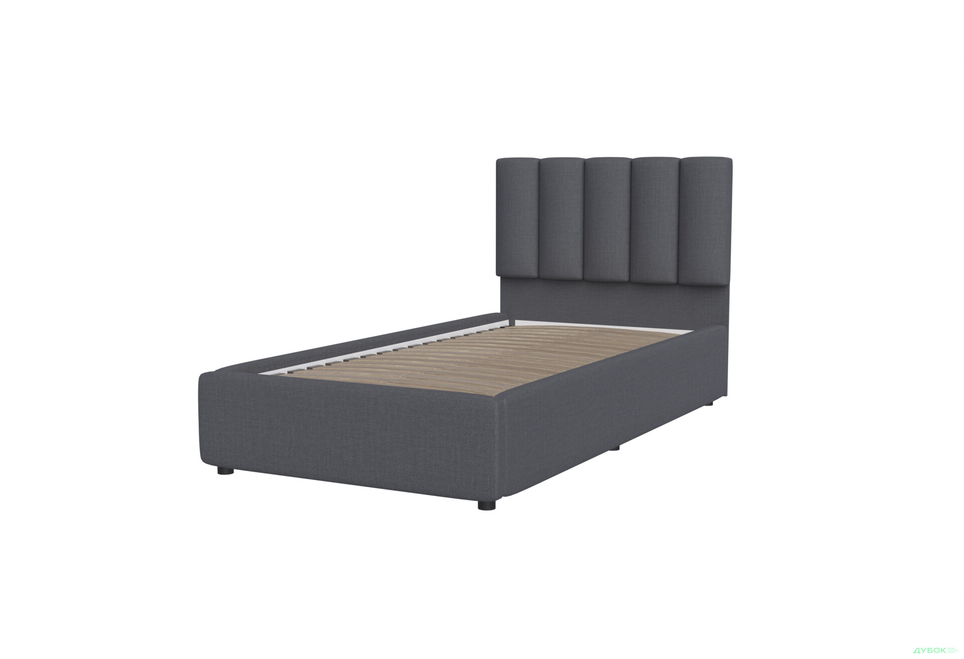 Ліжко-подіум UMa Монро 90х200 см підйомне дерев'яний каркас, сіро-коричневе (Fancy 96) - Зображення 4 Зображення 4 - Ліжко-подіум UMa Монро 90х200 см підйомне дерев'яний каркас, сіро-коричневе (Fancy 96)