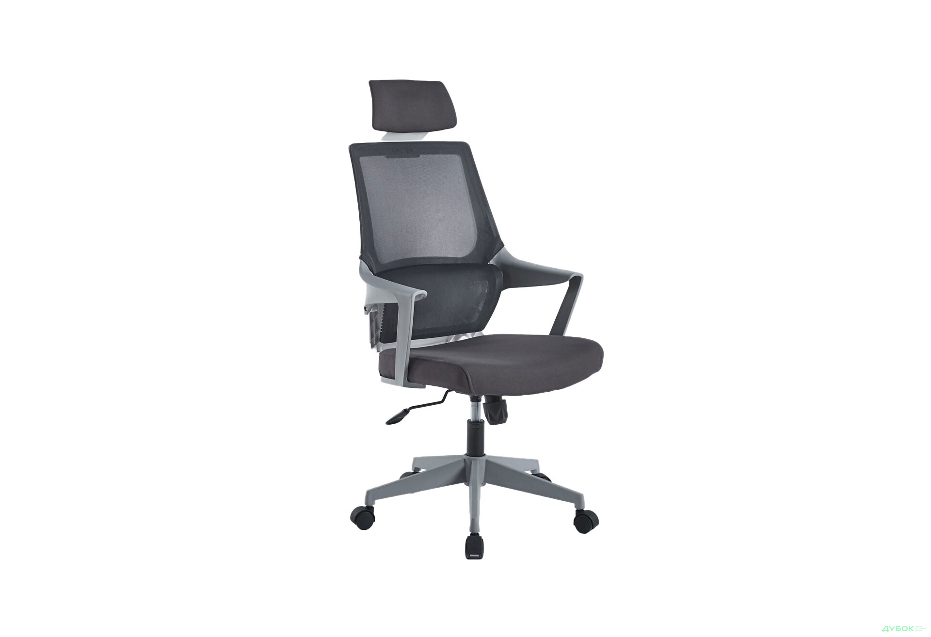 Изображение 2 - Кресло Интарсио Арон / Aron II поворотное серое / серый каркас