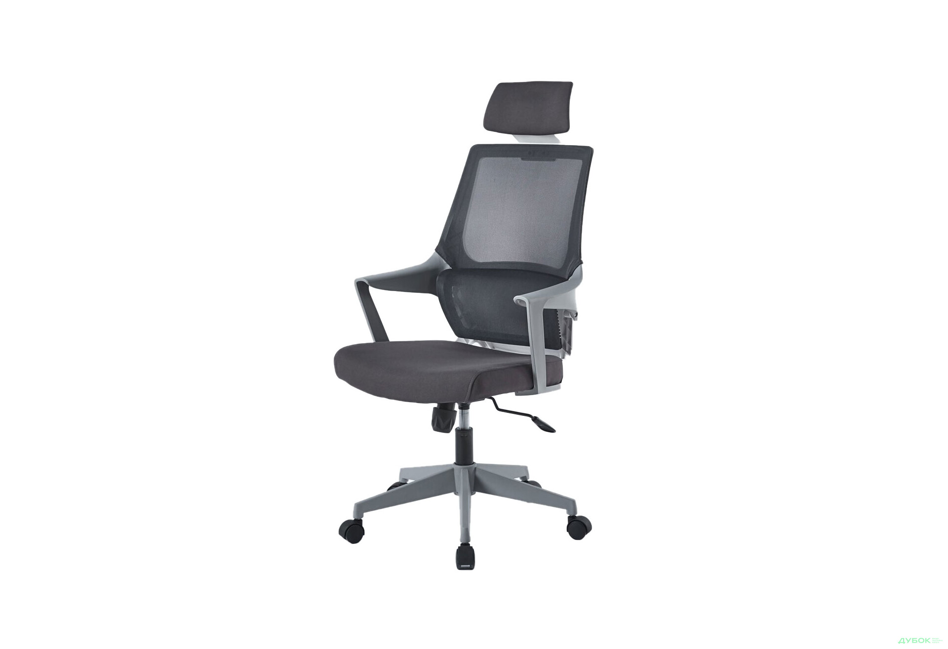 Изображение 1 - Кресло Интарсио Арон / Aron II поворотное серое / серый каркас