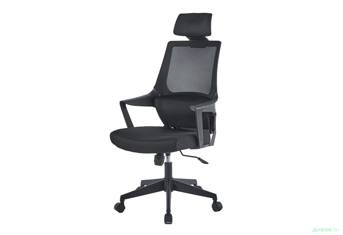 Кресло Интарсио Арон / Aron II поворотное черное / черный каркас