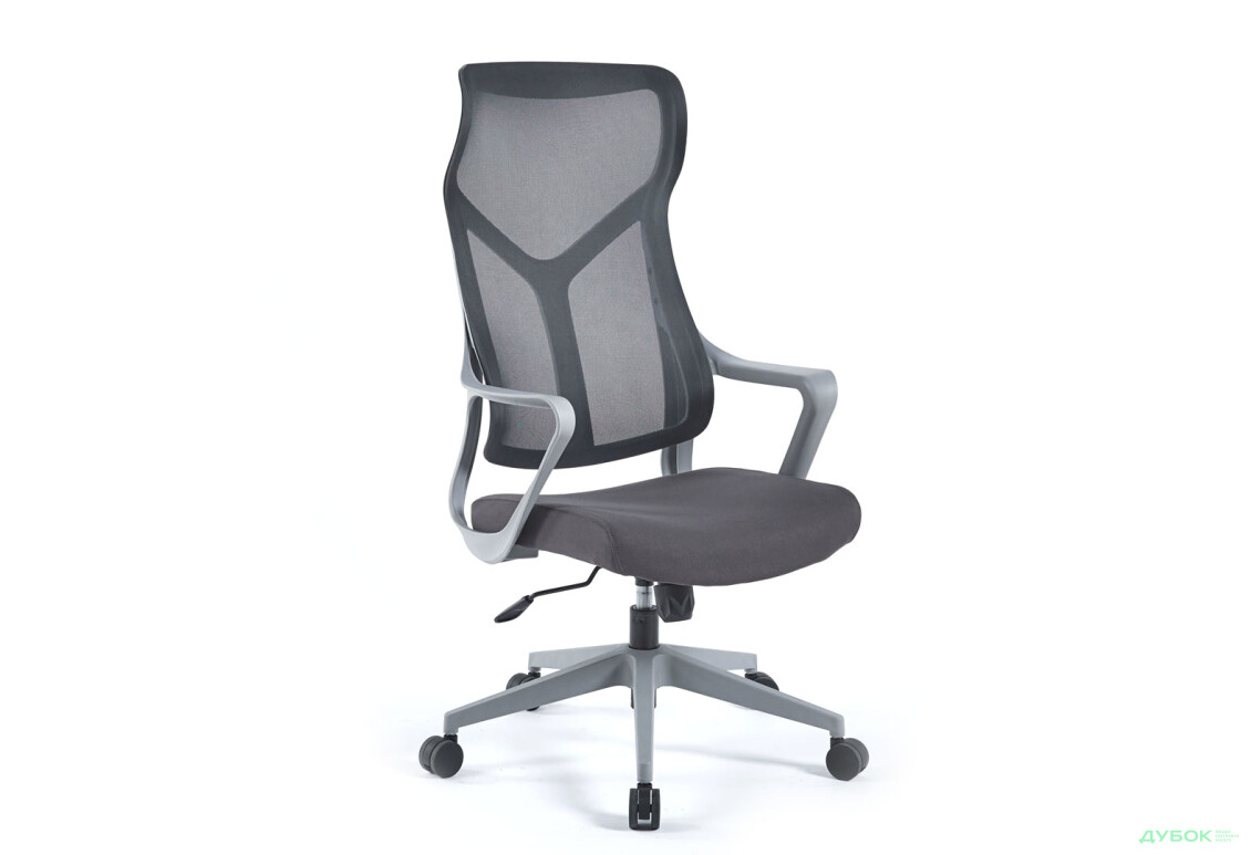 Кресло Интарсио Каспер / Casper поворотное серое / серый каркас - Изображение 3 Изображение 3 - Кресло Интарсио Каспер / Casper поворотное серое / серый каркас