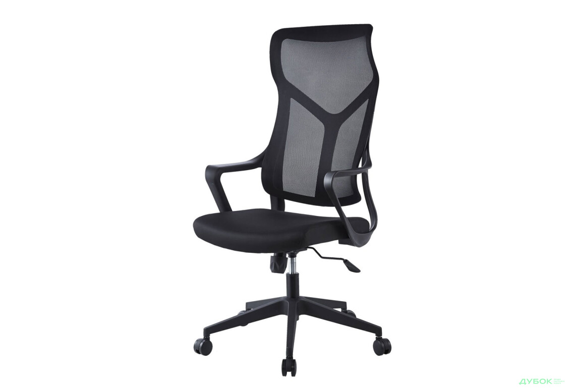 Крісло Інтарсіо Каспер / Casper поворотне чорне / чорний каркас - Зображення 1 Зображення 1 - Крісло Інтарсіо Каспер / Casper поворотне чорне / чорний каркас