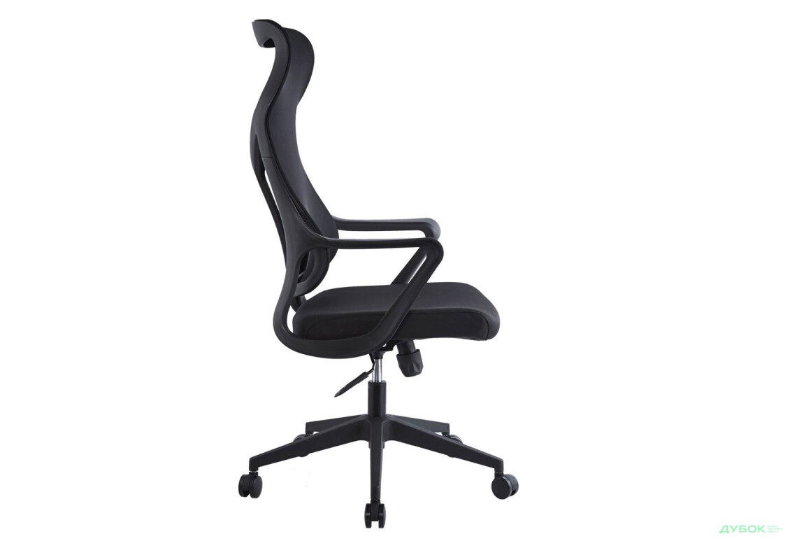 Крісло Інтарсіо Каспер / Casper поворотне чорне / чорний каркас - Зображення 4 Зображення 4 - Крісло Інтарсіо Каспер / Casper поворотне чорне / чорний каркас