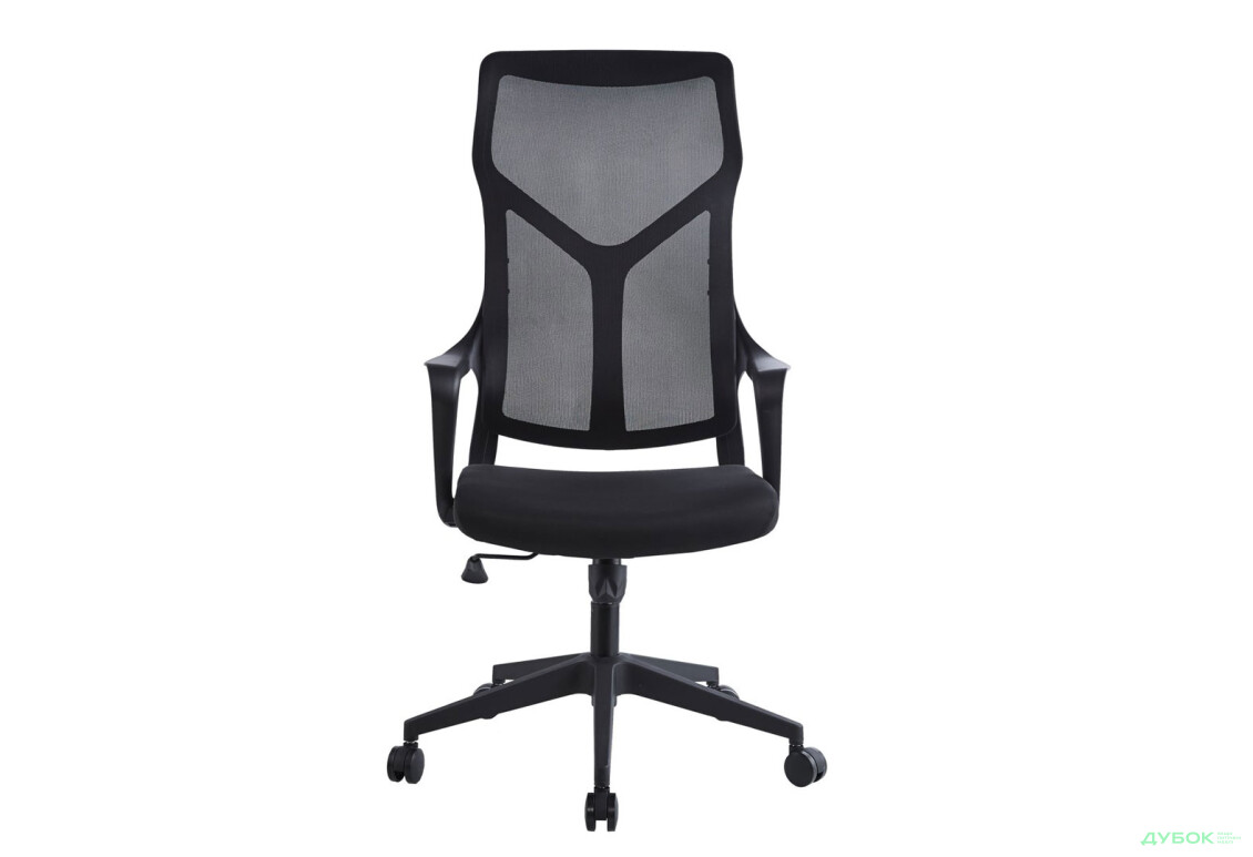 Крісло Інтарсіо Каспер / Casper поворотне чорне / чорний каркас - Зображення 2 Зображення 2 - Крісло Інтарсіо Каспер / Casper поворотне чорне / чорний каркас