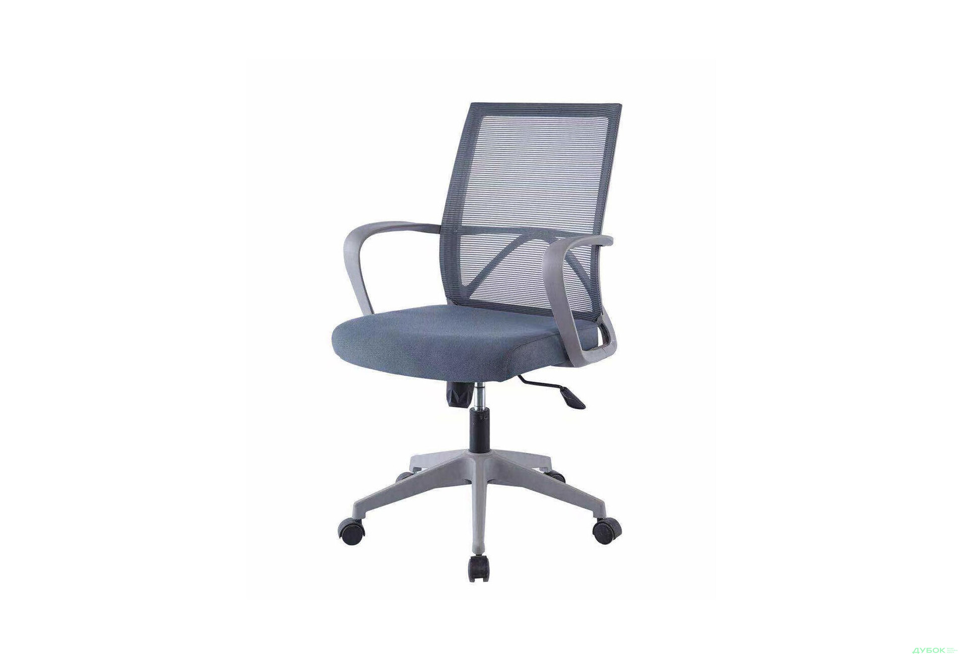 Зображення 1 - Крісло Інтарсіо Паул / Paul поворотне сіре / сірий каркас