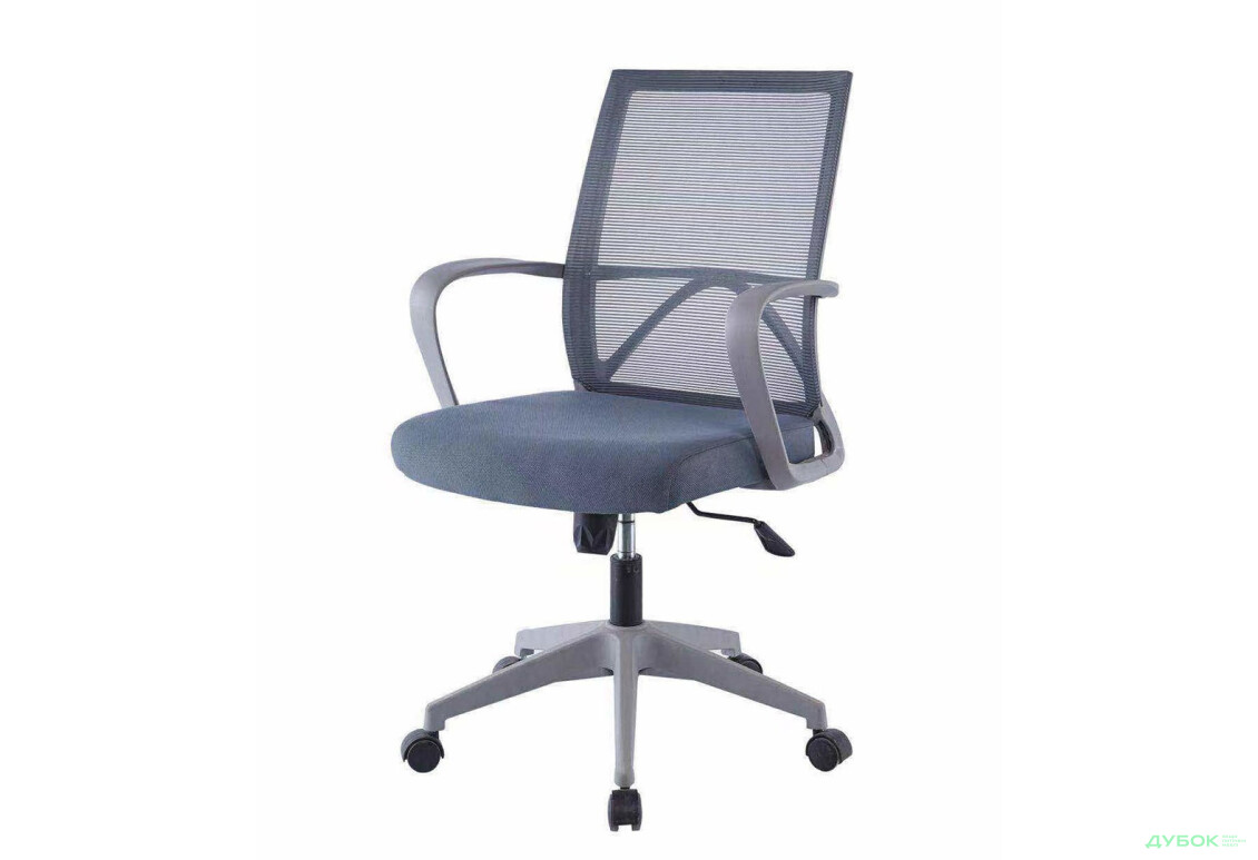 Крісло Інтарсіо Паул / Paul поворотне сіре / сірий каркас