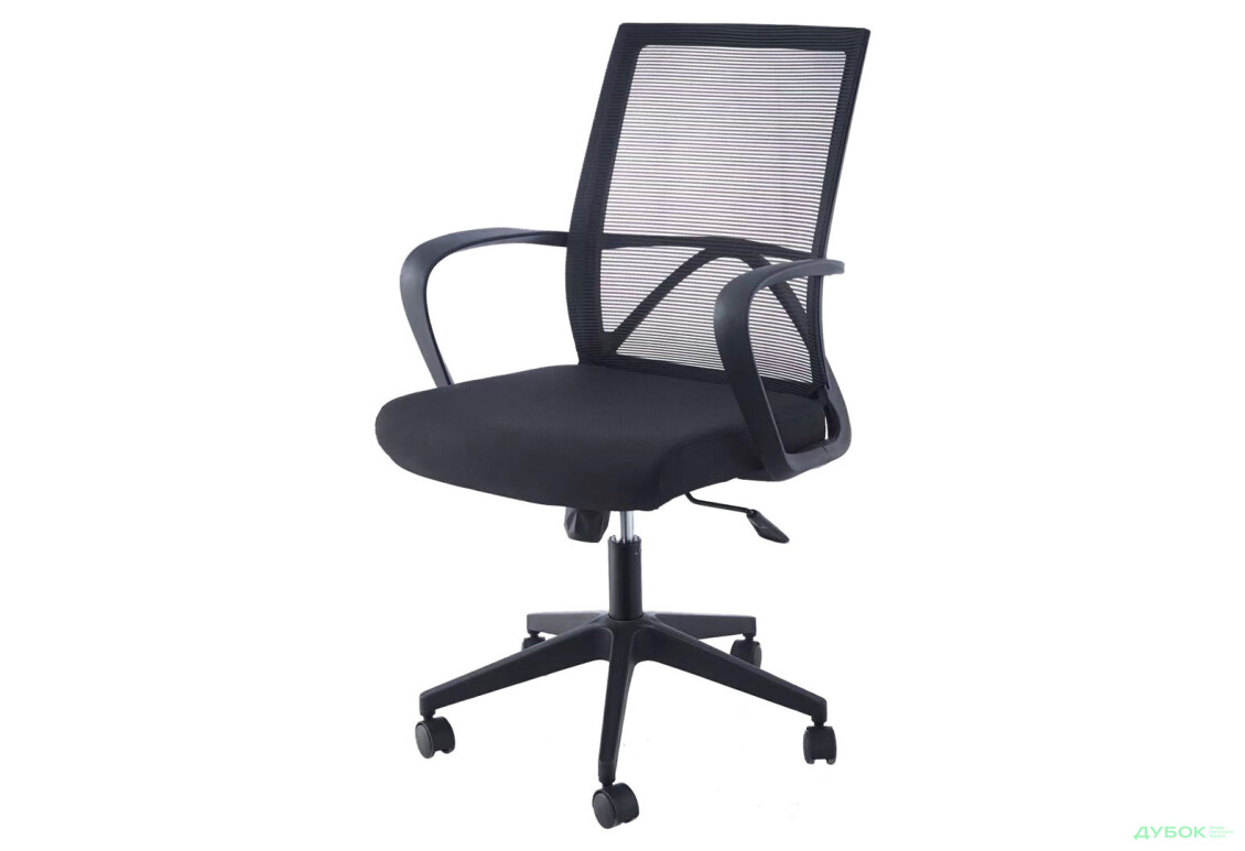 Кресло Интарсио Паул / Paul поворотное черное / черный каркас