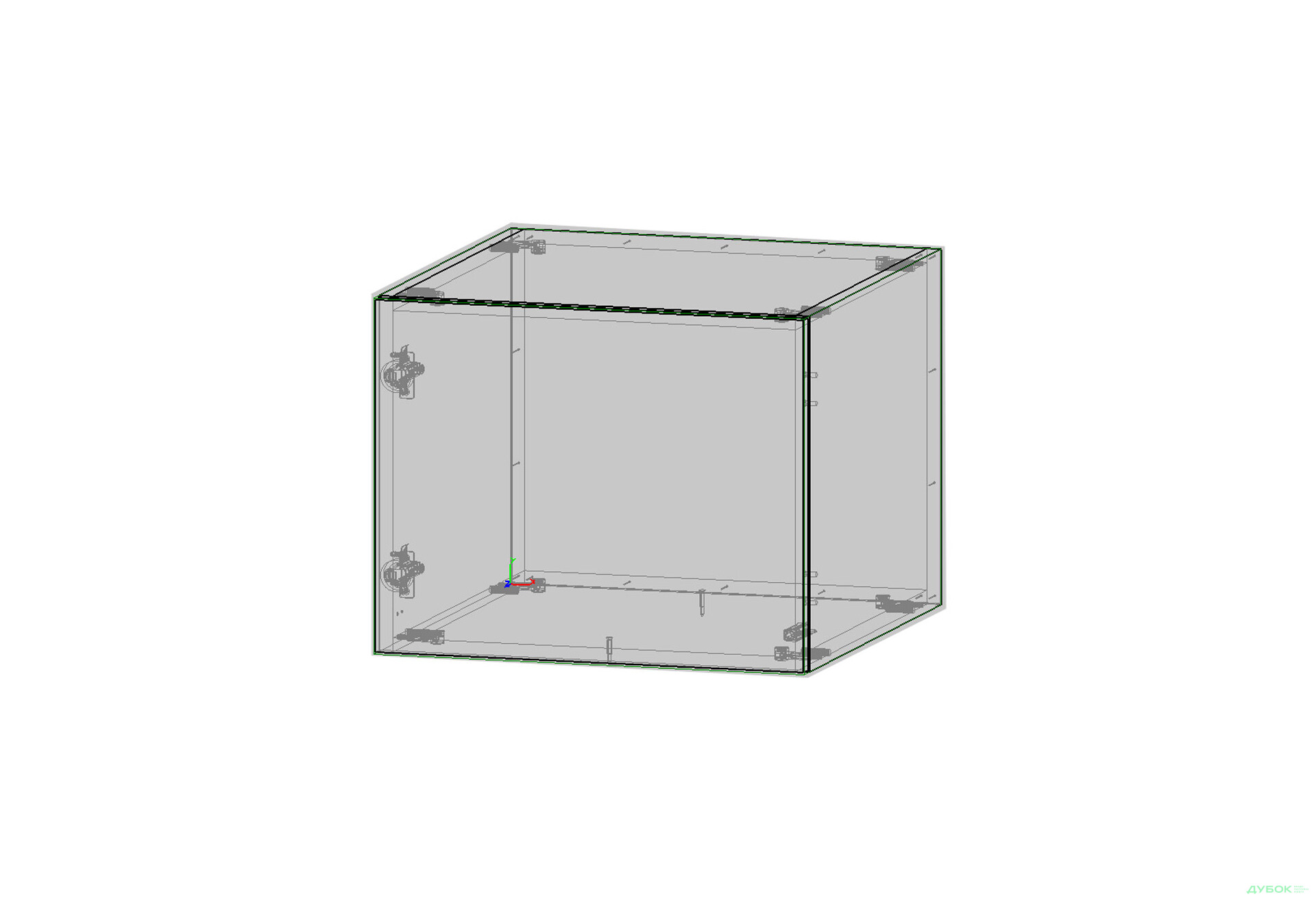 Антресоль Kredens furniture Venus / Вінус (0030) 1-дверна 50 см, білий - Зображення 2 Зображення 2 - Антресоль Kredens furniture Venus / Вінус (0030) 1-дверна 50 см, білий