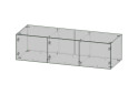 Зображення 2 - Антресоль Kredens furniture Venus / Вінус (0033) 3-дверна 150 см, дуб аппалачі