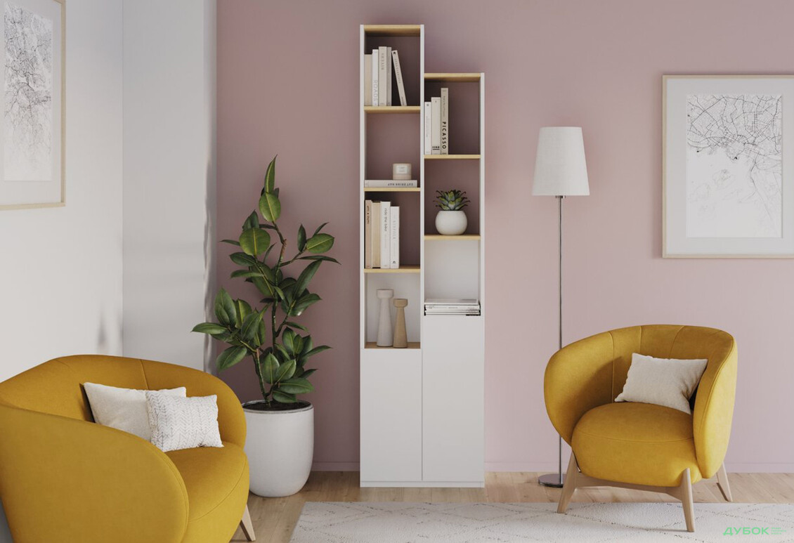 Зображення 2 - Стелаж Moreli Madrid MA0002 57 см білий / аппалачі