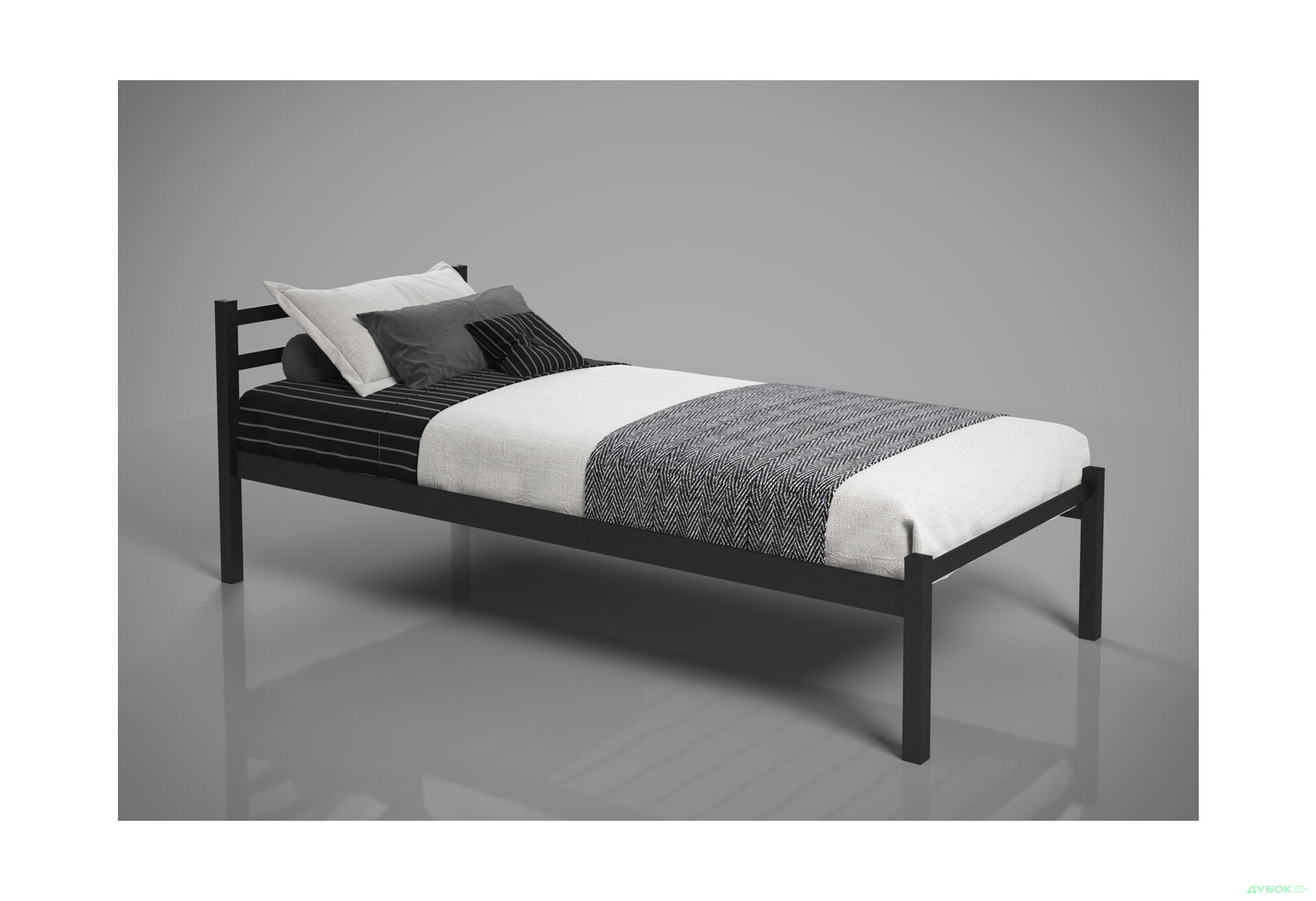 Ліжко Tenero Лідс Міні металеве із вкладом метал + ДВП 90х200 - Зображення 3 Зображення 3 - Ліжко Tenero Лідс Міні металеве із вкладом метал + ДВП 90х200