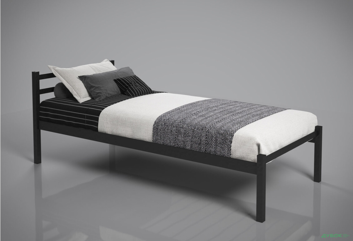 Ліжко Tenero Лідс Міні металеве із вкладом метал + ДВП 90х200 - Зображення 3 Зображення 3 - Ліжко Tenero Лідс Міні металеве із вкладом метал + ДВП 90х200