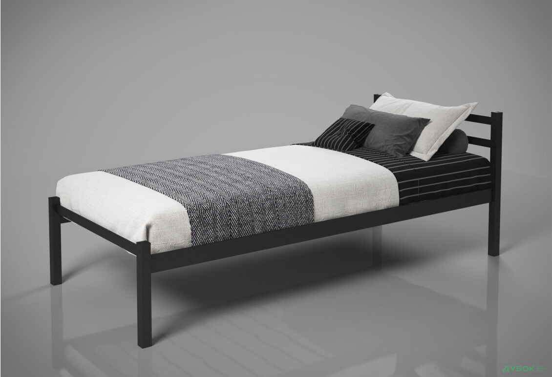 Ліжко Tenero Лідс Міні металеве із вкладом метал + ДВП 90х200 - Зображення 2 Зображення 2 - Ліжко Tenero Лідс Міні металеве із вкладом метал + ДВП 90х200