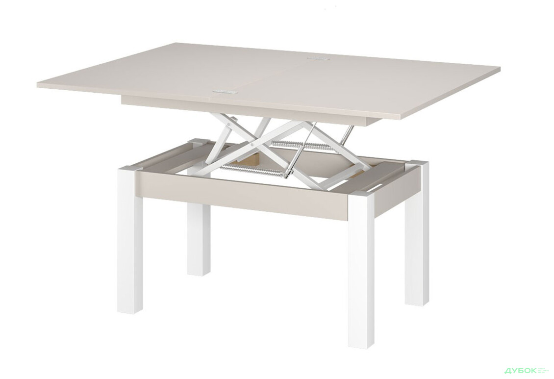 Изображение 6 - Стол-трансформер Art In Head Би-флай 120x90 см кашемир / белый